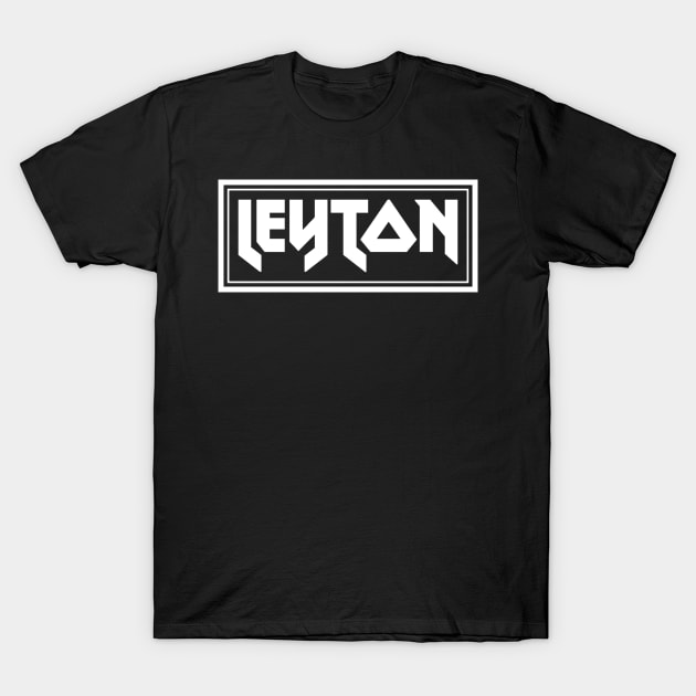 IRON TEXT || LEYTON WHITE BOX T-Shirt by LAVA-ROMA-NOVA